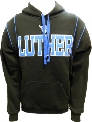 J. America Hood Black With Royal Piping