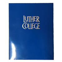Supply Folder Laminated Blue