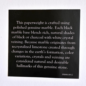 EMBLEMATIC PAPER WEIGHT - CHURCH HILL CLASSICS