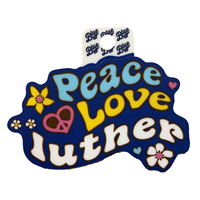 Sticker Peace Love Luther