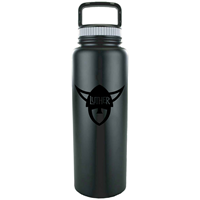 Black On Black Water Bottle