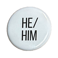 He/Him Pronoun Pin