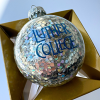 EMBLEMATIC SPARKLE BALL ORNAMENT